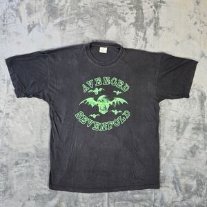 Avenged Sevenfold A7X Black T-Shirt Size XL  Deathbat